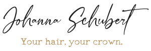 Firmenlogo der Brautstylistin Johanna Schubert aus Regensburg mit dem Claim: Your hair, your crown.